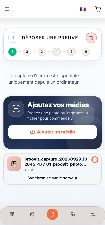 1 · Capture in-app